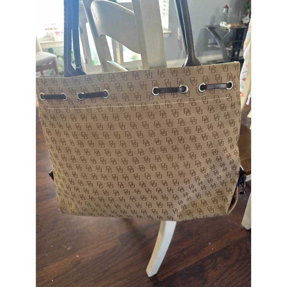 Dooney Bourke All Weather Leather Monogram Tote Bag